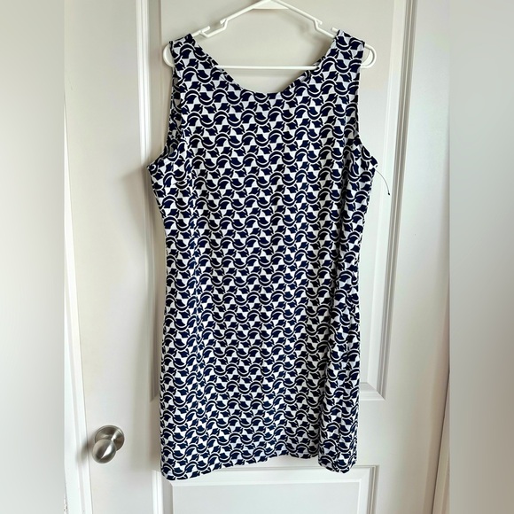 kaari blue dresses Kaari Blue Dresses | Nwt Kaari Blue Multi Color Retro Wave Print Dress | Color: Green/Pink | Size: S
